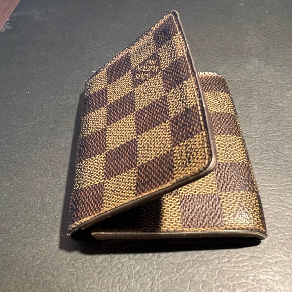 Authentic LOUIS VUITTON Card Wallet Damier Ebene - Picture 5 of 14